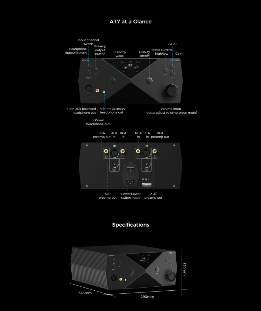 Upcoming Aune A17 Class A Desktop Amplifier