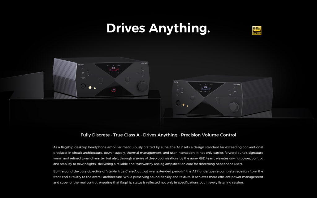 Upcoming Aune A17 Class A Desktop Amplifier